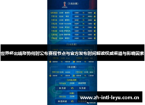 世界杯出线形势何时公布赛程节点与官方发布时间解读权威渠道与影响因素 世界杯出线形势何时公布赛程节点与官方发布时间解读权威渠道与影响因素